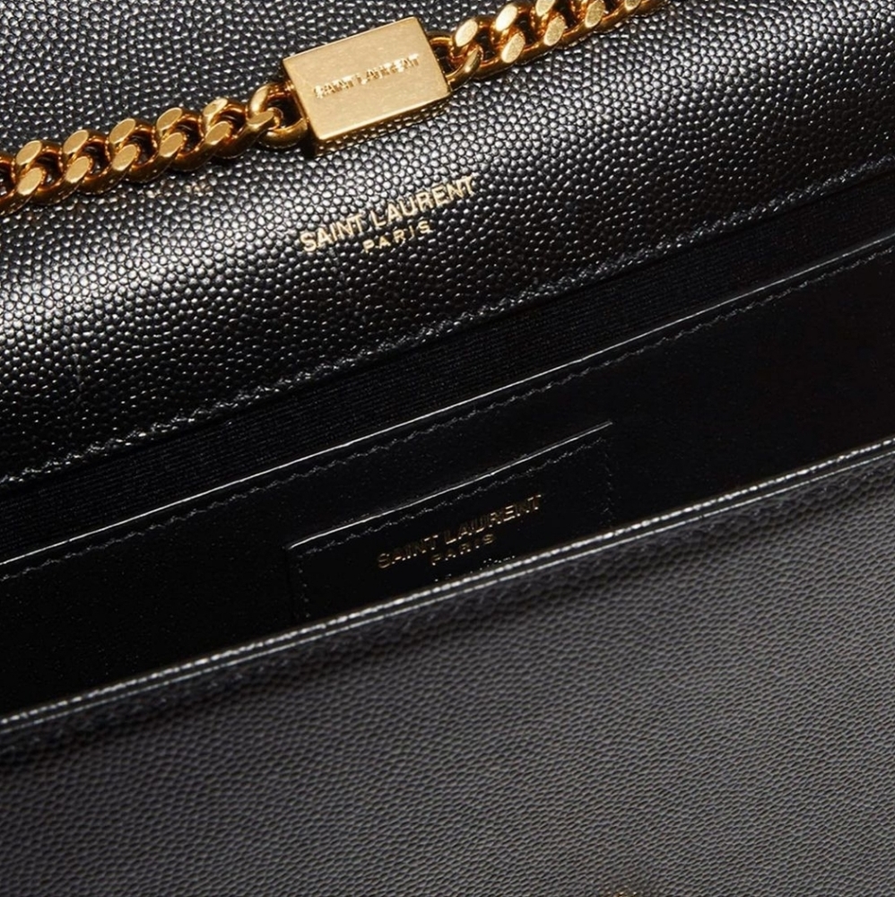 MSRP$2600 LIKE New! YSL Saint Laurent Kate Medium Grain de Poudre Shoulder bag - Picture 4 of 16